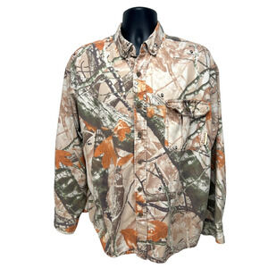 Outfitters Ridge Shirt Mens XL Camo Fusion 3D Button Up Hunting Camouflage